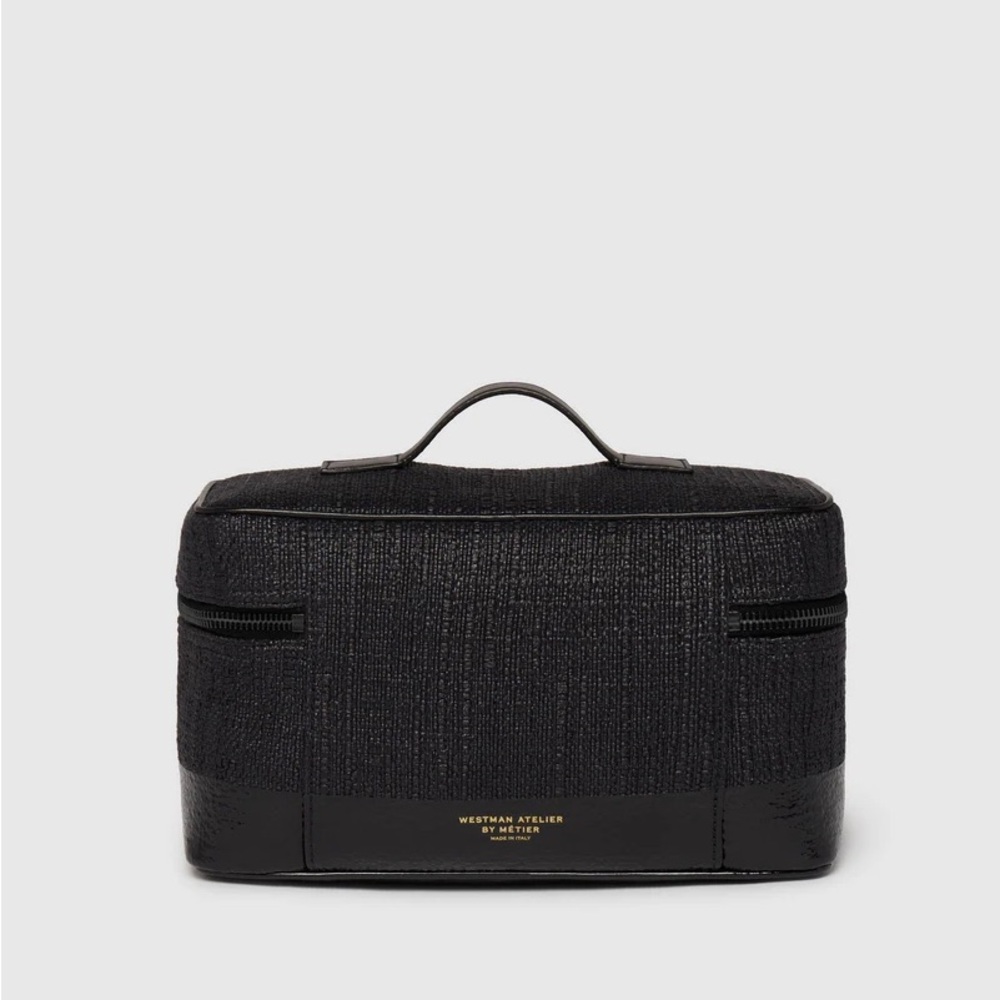 Westman Atelier By Métier Makeup Train Case & Petite Makeup Pouch Bouclé Black